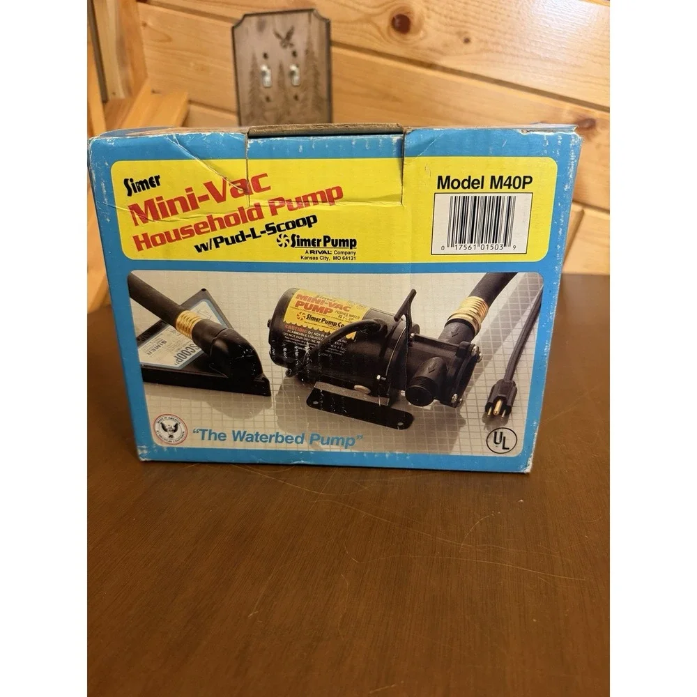 Simer Mini-Vac M40 Portable Utility Pump For Waterbeds And Multi Use